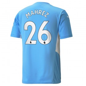 Billige Fotballdrakter Manchester City Riyad Mahrez 26 Hjemmedraktsett 2021/22 Kortermet